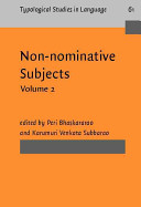 nonnominative subjects. volume 2